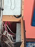 Original electrical distribution cabinet that was below original pantry